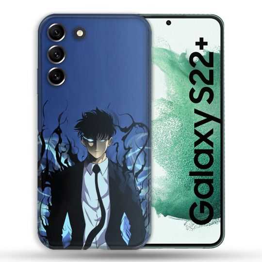 Coque Pour Samsung Galaxy S22 Plus Manga Solo Leveling Sung Bleu