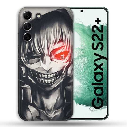 Coque Pour Samsung Galaxy S22 Plus Manga Tokyo Ghoul Kaneki Noir