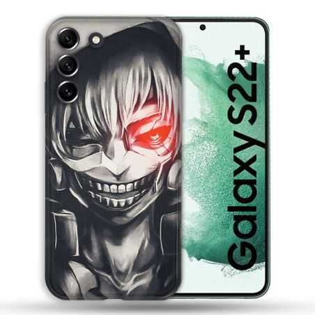 Coque Pour Samsung Galaxy S22 Plus Manga Tokyo Ghoul Kaneki Noir