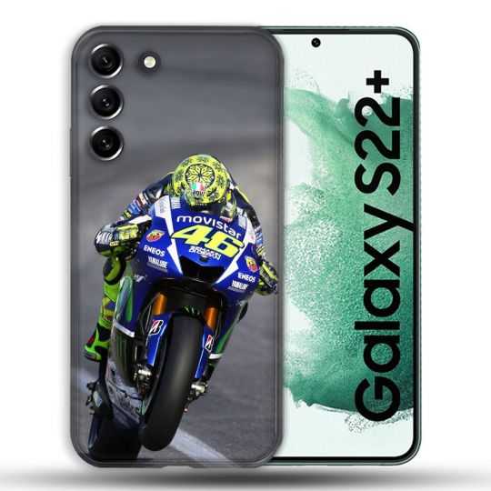 Coque Pour Samsung Galaxy S22 Plus Moto Course GP Wheeling 46
