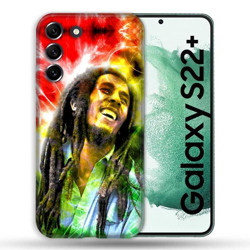 Coque Pour Samsung Galaxy S22 Plus Musique Bob Marley Color