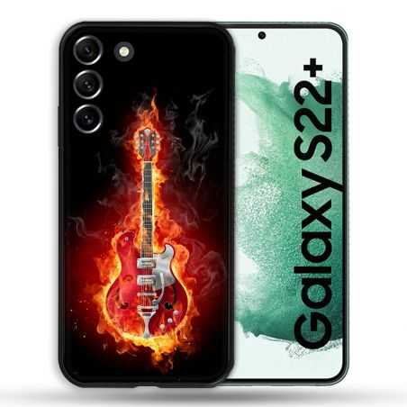 Coque Pour Samsung Galaxy S22 Plus Musique Guitare Electrique