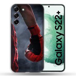 Coque Pour Samsung Galaxy S22 Plus Sport Boxe Gant Rouge
