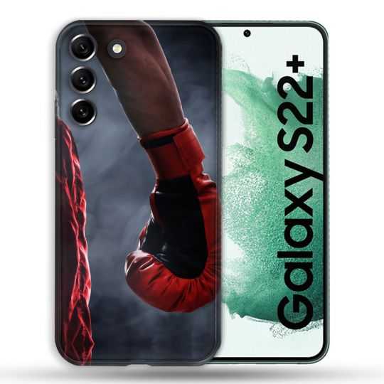 Coque Pour Samsung Galaxy S22 Plus Sport Boxe Gant Rouge