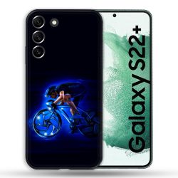 Coque Pour Samsung Galaxy S22 Plus Sport Cyclisme Bleu