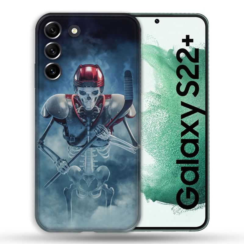 Coque Pour Samsung Galaxy S22 Plus Sport Hockey Squelette