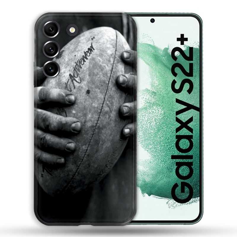 Coque Pour Samsung Galaxy S22 Plus Sport Rugby Ballon Vintage