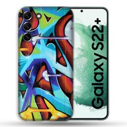 Coque Pour Samsung Galaxy S22 Plus Street Art Graf Color