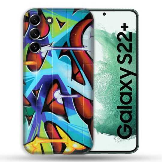 Coque Pour Samsung Galaxy S22 Plus Street Art Graf Color