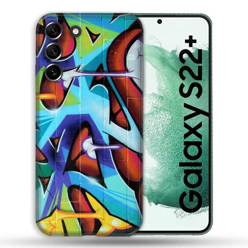 Coque Pour Samsung Galaxy S22 Plus Street Art Graf Color