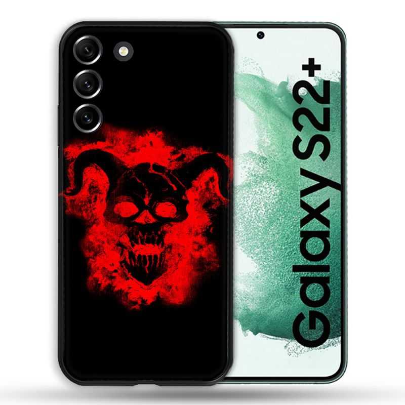 Coque Pour Samsung Galaxy S22 Plus Tete de Mort Diable