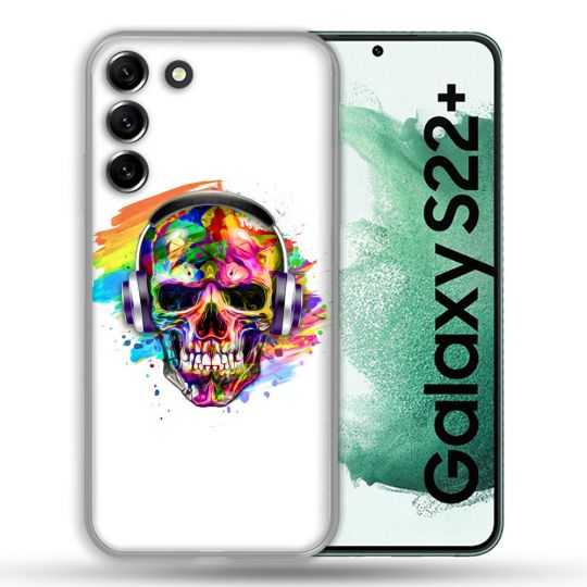 Coque Pour Samsung Galaxy S22 Plus Tete de Mort Tag