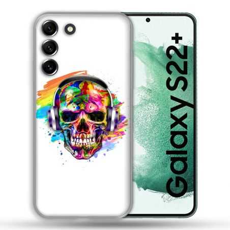 Coque Pour Samsung Galaxy S22 Plus Tete de Mort Tag