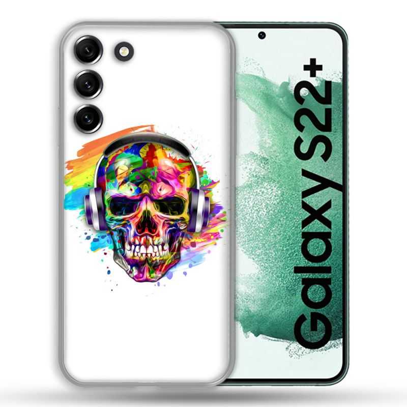 Coque Pour Samsung Galaxy S22 Plus Tete de Mort Tag