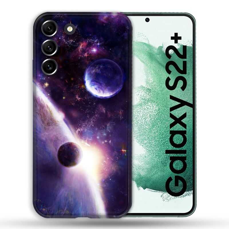 Coque Pour Samsung Galaxy S22 Plus Univers Planete Stellaire