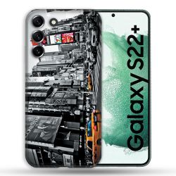 Coque Pour Samsung Galaxy S22 Plus Voyage Amerique USA New York Taxi