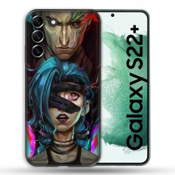 Coque Pour Samsung Galaxy S22 Plus Arcane Jynx Bleu