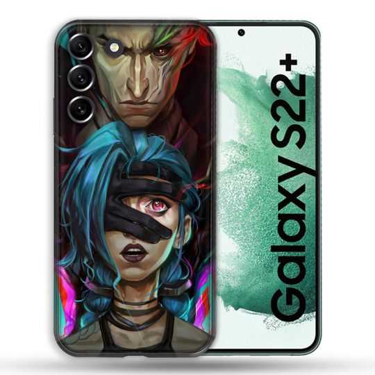Coque Pour Samsung Galaxy S22 Plus Arcane Jynx Bleu