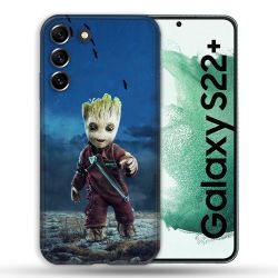 Coque Pour Samsung Galaxy S22 Plus Groot Bleu