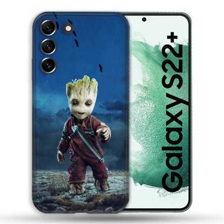 Coque Pour Samsung Galaxy S22 Plus Groot Bleu