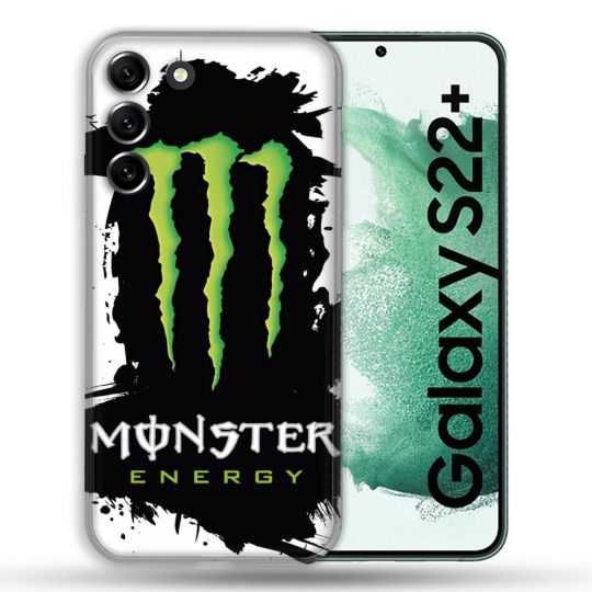 Coque Pour Samsung Galaxy S22 Plus Monster Energy Tache