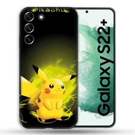 Coque Pour Samsung Galaxy S22 Plus Pokemon Pikachu Eclair