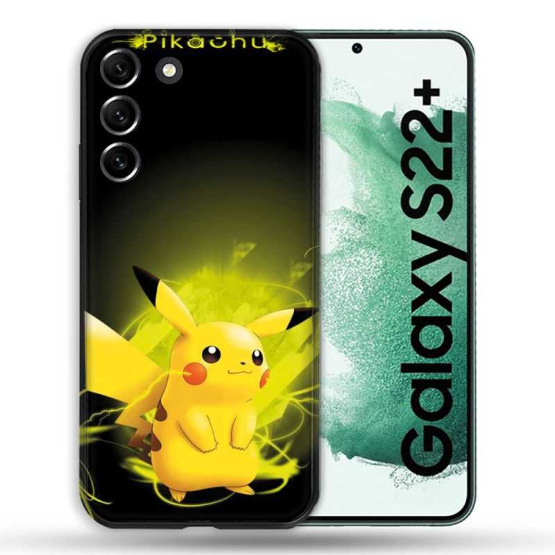 Coque Pour Samsung Galaxy S22 Plus Pokemon Pikachu Eclair
