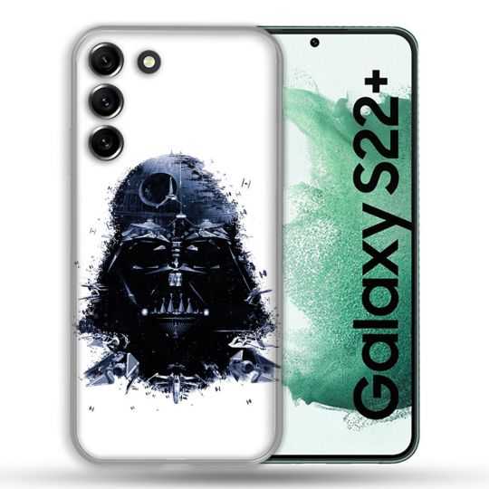 Coque Pour Samsung Galaxy S22 Plus Star Wars - Dark Vador Blanc