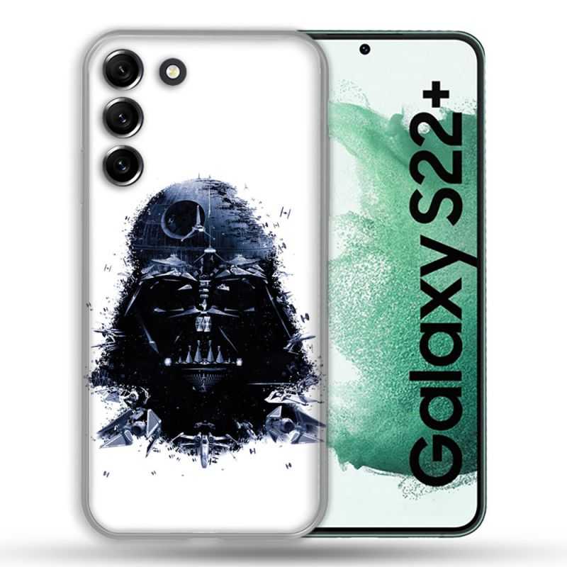 Coque Pour Samsung Galaxy S22 Plus Star Wars - Dark Vador Blanc