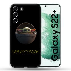 Coque Pour Samsung Galaxy S22 Plus Star Wars - Yoda bebe noir