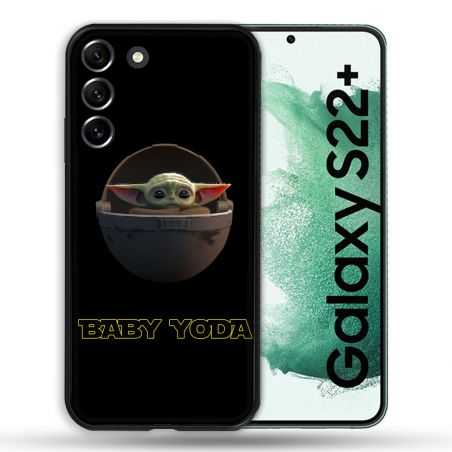 Coque Pour Samsung Galaxy S22 Plus Star Wars - Yoda bebe noir