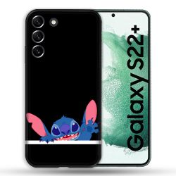 Coque Pour Samsung Galaxy S22 Plus Stitch Noir