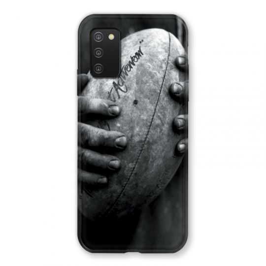 Coque Pour Samsung Galaxy A03S Rugby Ballon Vintage