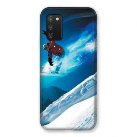 Coque Pour Samsung Galaxy A03S Snowboard Saut