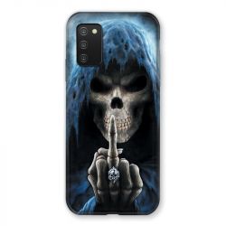 Coque Pour Samsung Galaxy A03S Tete de Mort Doigt