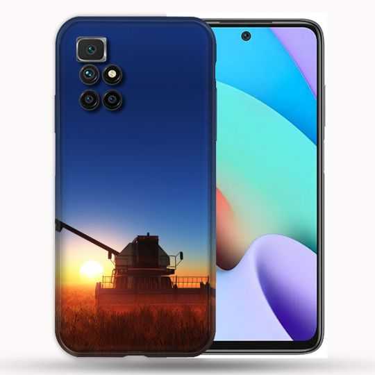 Coque Pour Xiaomi Redmi 10 Agriculture Moissonneuse Soleil