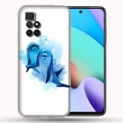 Coque Pour Xiaomi Redmi 10 Animal Dauphin Duo