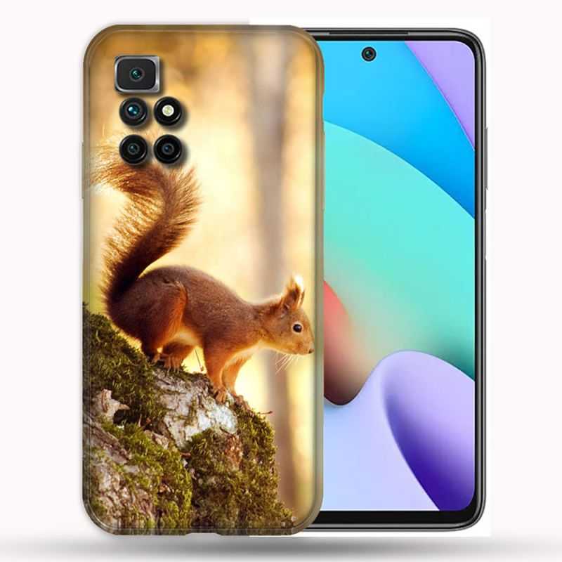 Coque Pour Xiaomi Redmi 10 Animal Ecureuil Bois
