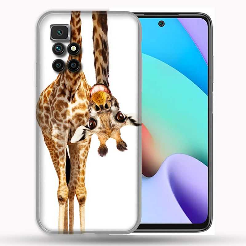 Coque Pour Xiaomi Redmi 10 Animal Girafe Blanche