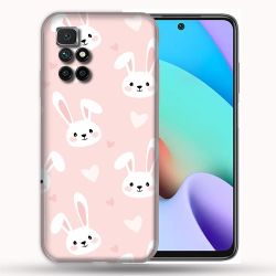 Coque Pour Xiaomi Redmi 10 Animal Lapin Rose