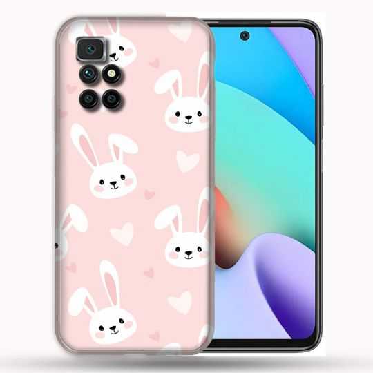 Coque Pour Xiaomi Redmi 10 Animal Lapin Rose