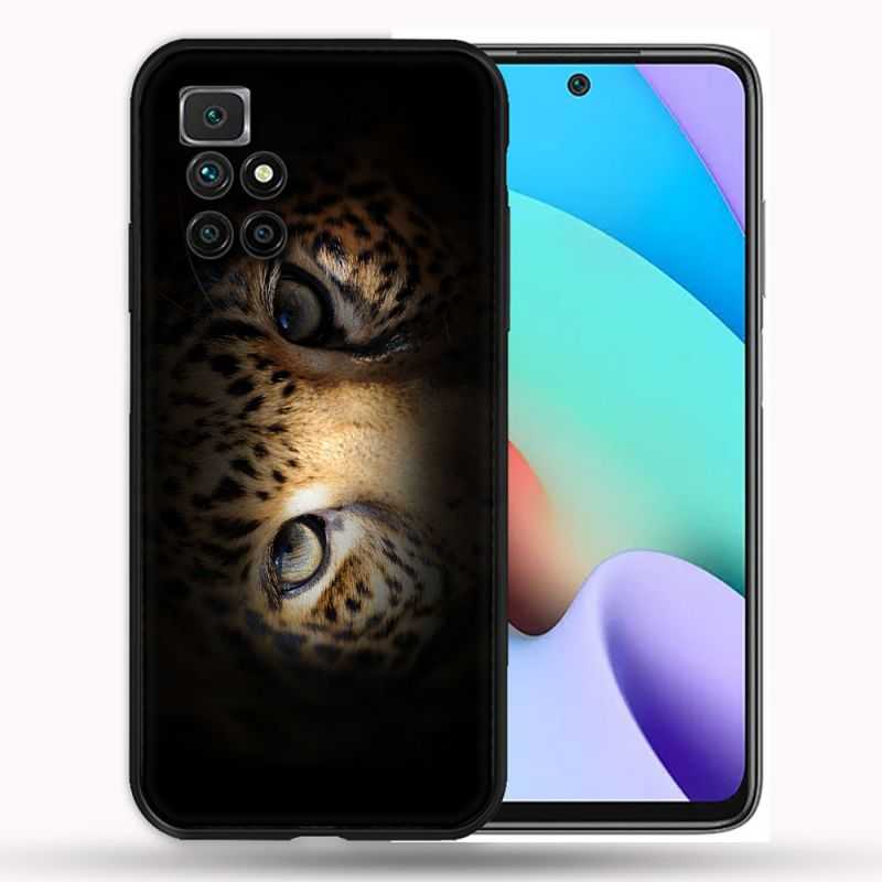 Coque Pour Xiaomi Redmi 10 Animal Leopard Yeux