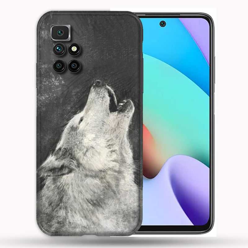 Coque Pour Xiaomi Redmi 10 Animal Loup Hurlement