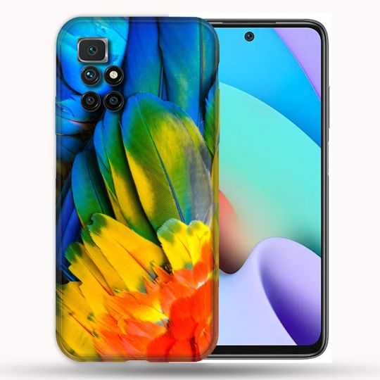 Coque Pour Xiaomi Redmi 10 Animal Perroquet Plume