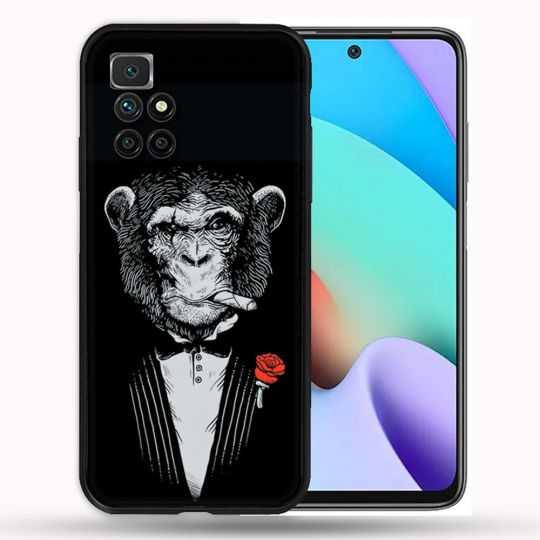 Coque Pour Xiaomi Redmi 10 Decale Singe Mafia