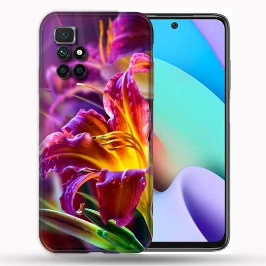 Coque Pour Xiaomi Redmi 10 Fleur Lys Color