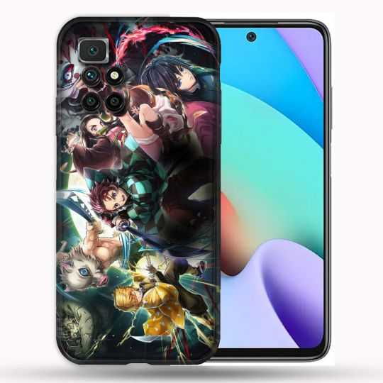 Coque Pour Xiaomi Redmi 10 Manga Demon Slayer Groupe