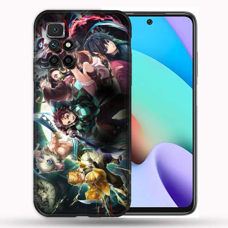 Coque Pour Xiaomi Redmi 10 Manga Demon Slayer Groupe