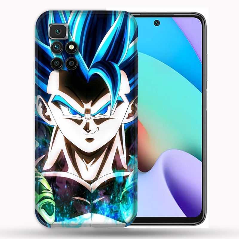 Coque Pour Xiaomi Redmi 10 Manga Dragon Ball Gogeta Visage