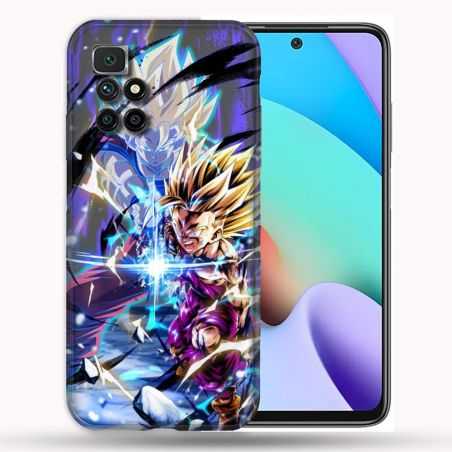 Coque Pour Xiaomi Redmi 10 Manga Dragon Ball Sangohan Duo